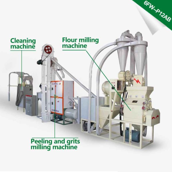 flour mill plant-less space needed complete automatic