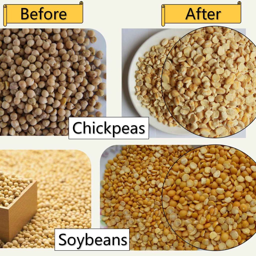 chana dal mill-peel and split beans half sizes-professional manufacturer