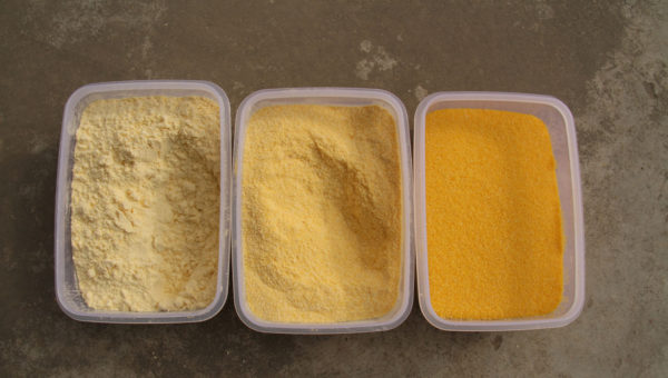 corn grits and flour
